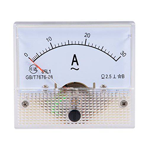 uxcell AC 0-30A 아날로그 Panel Ammeter Gauge Ampere Current Meter 85L1