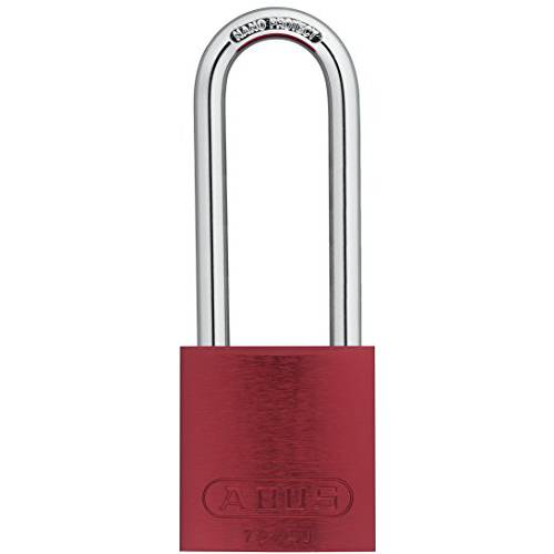 ABUS Lockout 맹꽁이자물쇠,통자물쇠,자물쇠, KD, 레드, 1/ 4In 걸쇠 Dia, 3 걸쇠