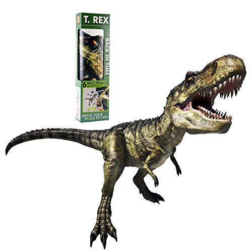 Tyrannosaurus Rex 공룡 T-Rex 3D 33 디럭스 벽면 데칼,스티커 껍질&  스틱, 스틱형, 썬스틱 탈부착가능 Vinyl