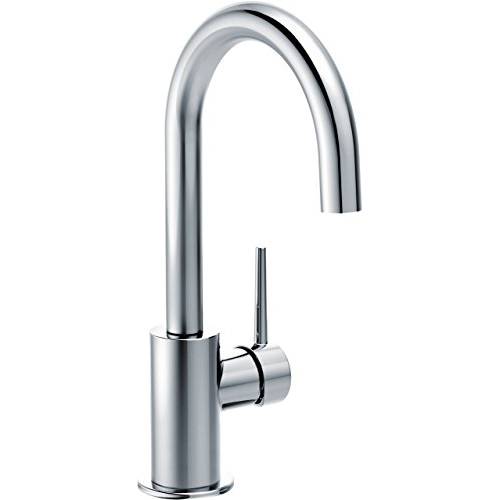 Delta FaucetTrinsic Single-Handle Bar-Prep 부엌, 주방 싱크대 Faucet, Chrome 1959LF