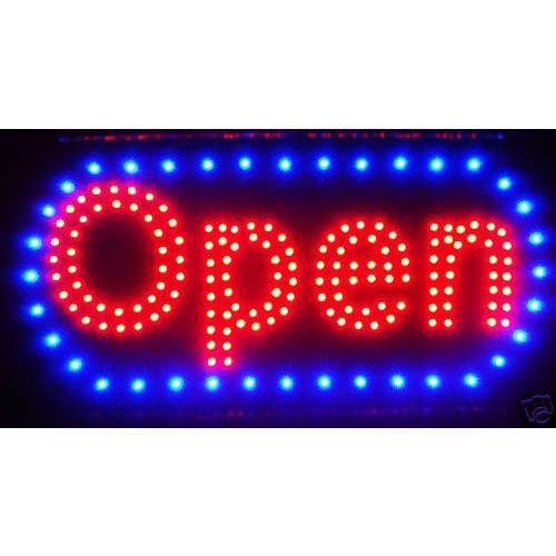 LED Neon 라이트 Open Sign with 애니메이션 On/ 오프 and 파워 On/ 오프 Two Switchs 사무용 byE Onsale 19x10 L46