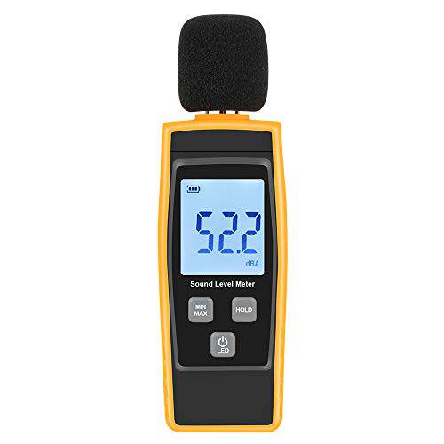 Hand-Held 사운드 레벨 Meter, V-Resourcing 30~130 dB 소음 Noise Measurement 테스터,tester with 백라이트 디지털 LCD 디스플레이 for Indoor/ 아웃도어 Uses [Max/ Min/ 고정 Function]