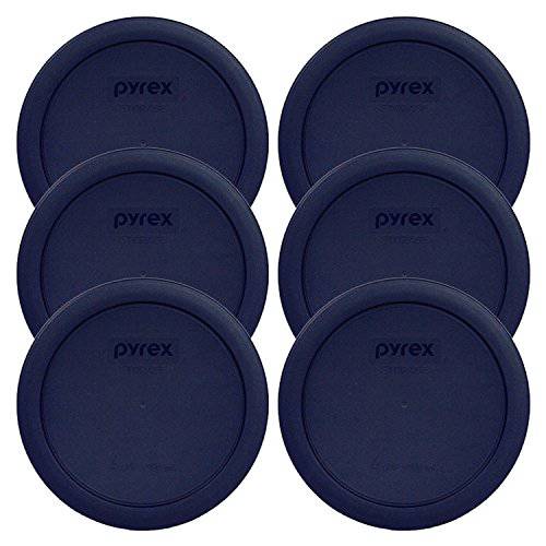 Pyrex Blue 4 Cup 라운드 Plastic 덮개 - 6-Pack