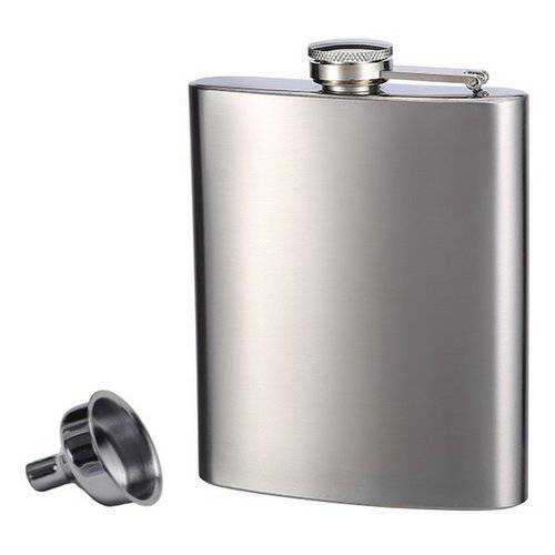 탑 선반형 flasks 스테인레스 Steel flask&  깔때기 Set, 8 oz