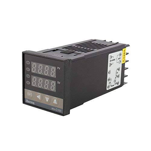 Hilitand 알람 REX-C100 디지털 인텔리전트 온도조절기 LED PID 온도 컨트롤러 키트 AC110V-240V 0℃~400℃