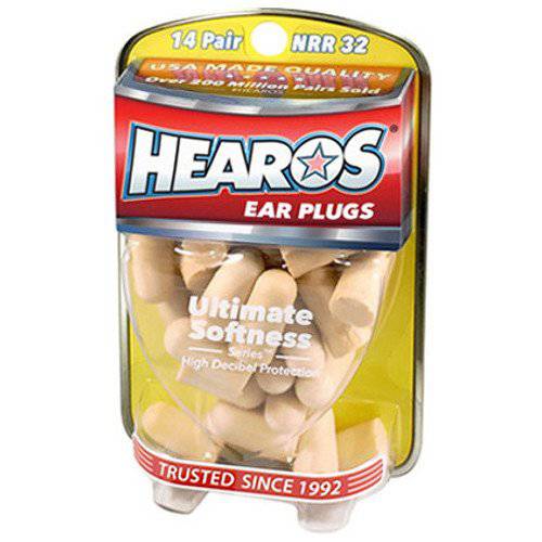 Hearos Ultimate Softness Series 이어플러그, 귀마개, 14 쌍,세트