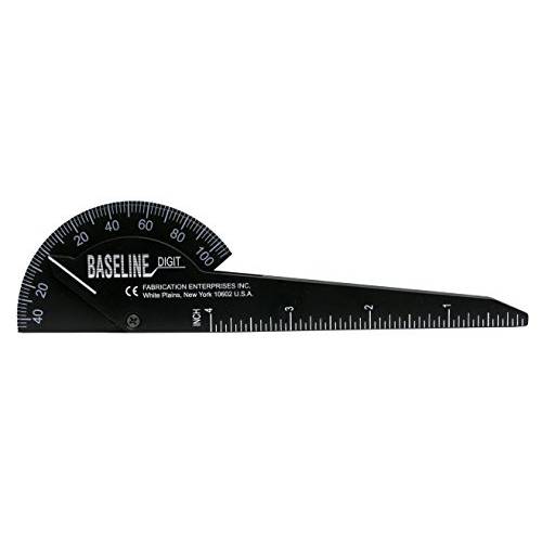 Baseline 12-1014 블랙 Plastic Finger Goniometer, 1-Finger Design