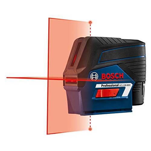 Bosch GCL100-80C 12V Cross-Line 레이저 with Plumb Points