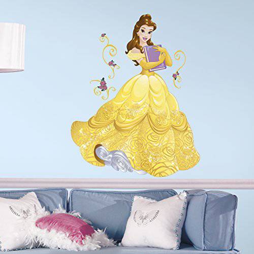 RoomMates Disney Princess Sparkling 미인 벗기고 And 스틱 Giant 벽면 데칼,도안, 다양한색