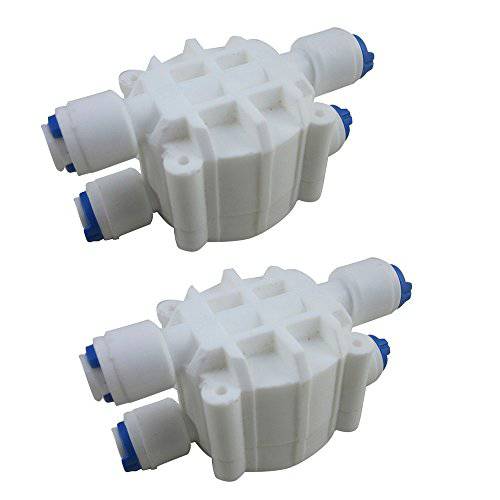 DIGITEN 1/ 4 자동 Shut-Off 밸브 with Quick-Connect 피팅 For RO Reverse Osmosis(Pack of 2)