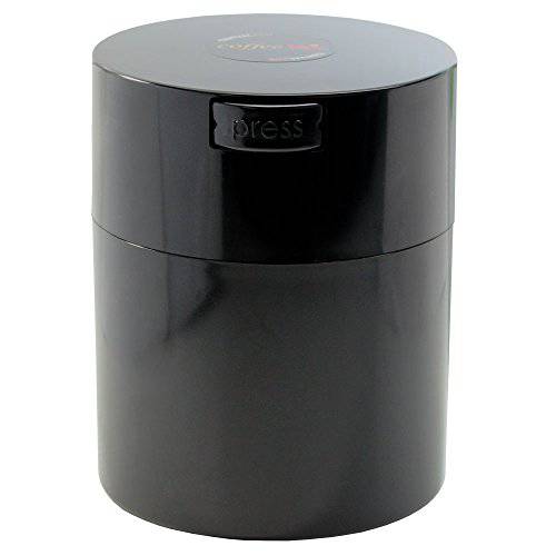 커피캡슐vac 1/ 2 LB - the Ultimate Vacuum Sealed 커피 Container, 블랙 캡&  몸