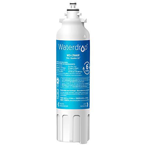 WaterADQ73613401 NSF 401& 53& 42 Certified 냉장고 용수필터, 물 필터, 정수 필터, 교체용 for LG LT800P, ADQ73613401, ADQ73613402, ADQ73613408, ADQ75795104, Kenmore 9490, 46-9490, 469490