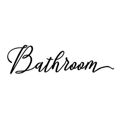 BERRYZILLA  화장실 데칼 11 x 3 toilettes, Restroom, 옷장 워터, 도어 비닐 데칼 스크립트 글씨쓰기 벽면 아트 장식,데코 스티커 각인