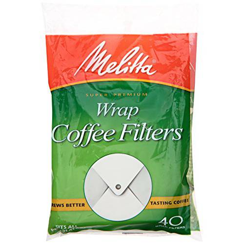 Melitta 일회용 커피 필터 Large, 40 ct