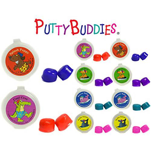Putty Buddies  이어플러그, 귀마개 10-Pair 팩 - 소프트 실리콘 이어플러그, 귀마개  수영& Bathing - Invented by ENT Physician - 블록 워터 - 프리미엄 수영 이어플러그 - Doctor 추천