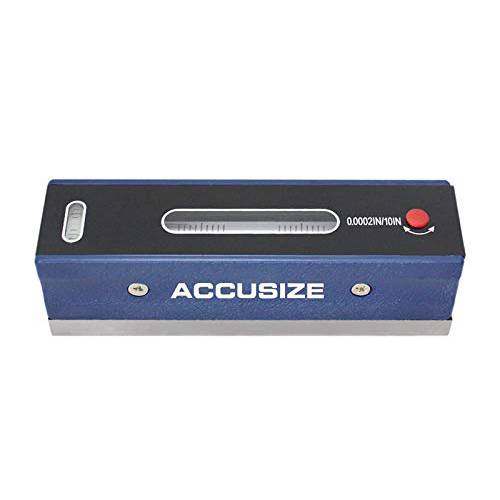 Accusize 산업용 툴 6 inch Master 정밀 레벨 in 사이즈피팅 Box, 정확성 0.0002’’/ 10’’, S908-C684