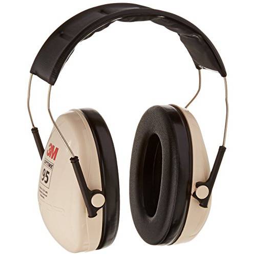 3M H6A/ V Peltor H6A/ V Optime 95 Over the 샤워헤드 Noise 방지 귀muff, 소음 Protection, 귀 Protectors, NRR 21dB, Ideal for 세탁기 가게 and 파워 tools, Beige