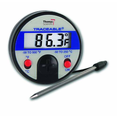 Thomas Traceable Full-Scale Thermometer, 5.75 탐침,탐색기 Length, -58 to 500 도 F