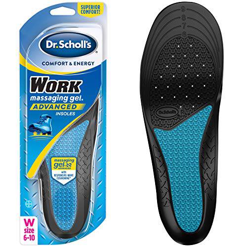 Dr. Scholl’s Work 안창,깔창 / All-Day 충격 흡수 and 한층더강화된 요족 지지대 That Fits in 작업용 부츠 and More for 여성용 6-10