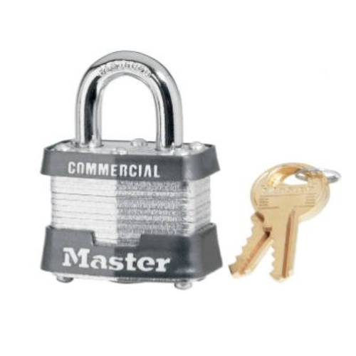 Master 잠금 3KA-0464 1-1/ 2 Lam Steel 맹꽁이자물쇠,통자물쇠,자물쇠
