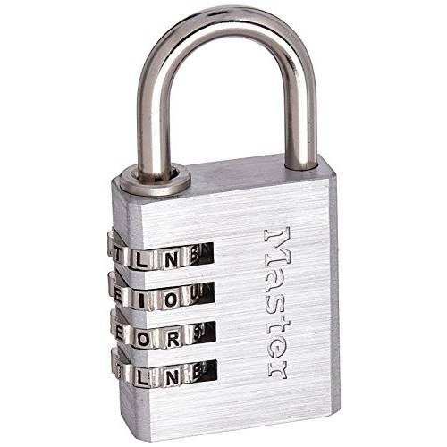Master 잠금 643DWD 4 팩 1-9/ 16in. 와이드 세트 개인 알파벳,단어조합 비밀번호 맹꽁이자물쇠,통자물쇠,자물쇠