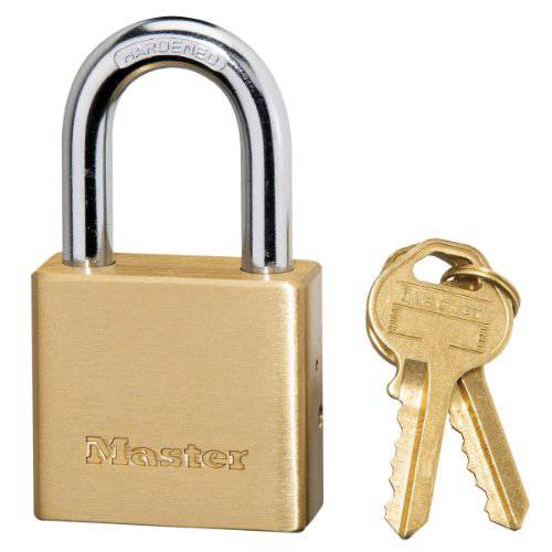 Master Lock 575DPF Padlock, 1-1/ 2-inch Wide, 솔리드 Brass