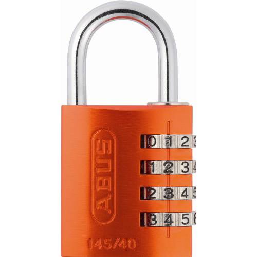 ABUS 145/ 40 알루미늄 오렌지 비밀번호 맹꽁이자물쇠,통자물쇠,자물쇠