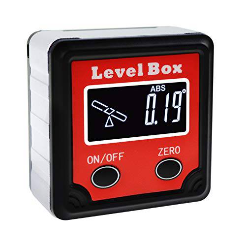 디지털 Bevel 박스 360° (4 x 90°) 앵글 파인더 w/ 틸트 Direction Indicator, 길게끄는것 레벨 Gauge 마그네틱, 자석 Base, 경사계 Cube Meter Measurement 툴 for 목공 Installation