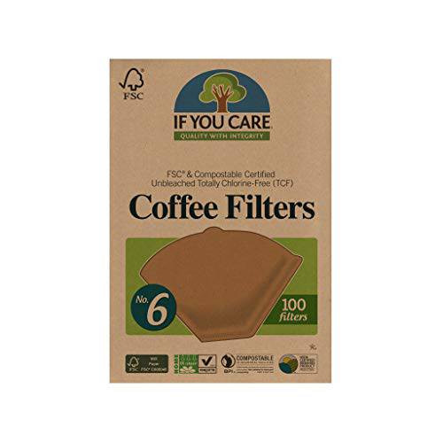 If You Care Unbleached FSC 커피 Filters, No 6, 100 Count