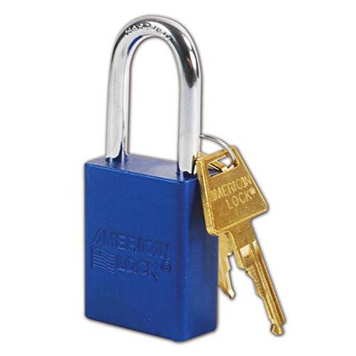 American Lock A1106BLU Padlock, Aluminum, Blue