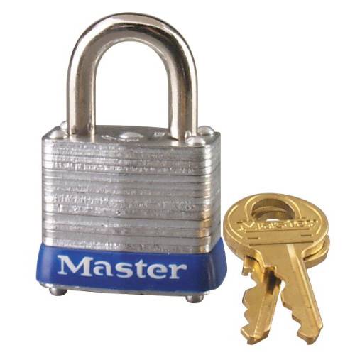 Master Lock 7KA P3077 코팅된 맹꽁이자물쇠,통자물쇠,자물쇠, 1-1/ 8