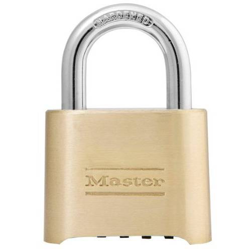 2 팩 Master Lock 175D 2 와이드 Re-Settable 비밀번호 맹꽁이자물쇠,통자물쇠,자물쇠 강화 with 1 Shackle 높이