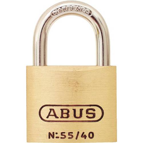 ABUS 55/ 40 솔리드 황동 맹꽁이자물쇠,통자물쇠,자물쇠 키,열쇠 여러 - 강화 스틸 걸쇠