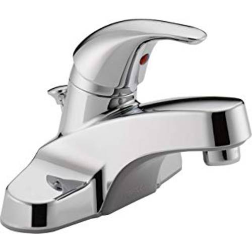 Peerless Centerset 화장실 FaucetChrome, 화장실 싱크대 Faucet, Single Handle, 배수구,배출구 Assembly, Chrome P136LF