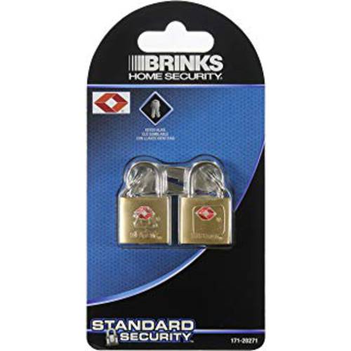 Brinks 171-20271 솔리드 Brass Keyed 잠금 (2-Pack), 22Mm