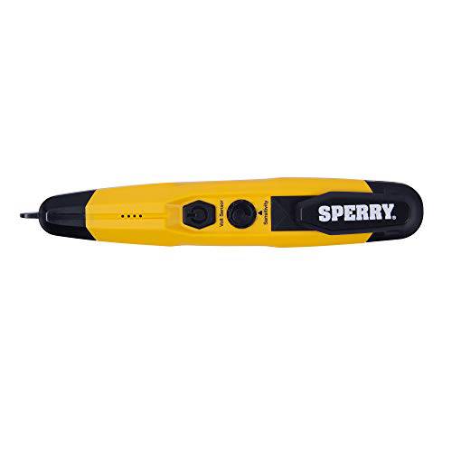 Sperry Instruments VD6509 조절가능 Non-Contact 탐지기 플래시라이트,조명, cETLus Listed, 1, 5 Clams/ 마스터 전압 테스터, yellow