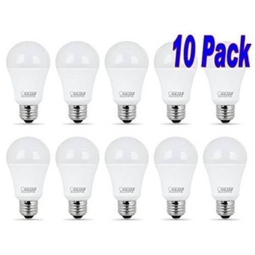 FEIT 9w LED 라이트 Bulbs, 60w Equivalent, 800 Lumens 내츄럴 데이 라이트 5000K, 10 팩