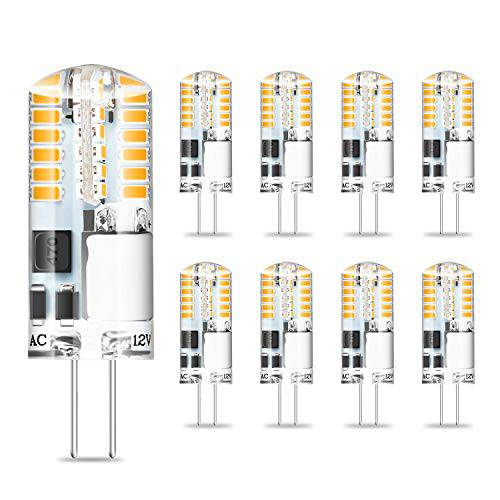 G4 LED 전구 라이트 3W 12V AC/ DC Warm 화이트 2700K G4 Bi-pin Base 램프 48x3014 SMD 20W 30W 할로겐 Bulbs 교체용 호환 야외,경치 찬장부착형, 부착형 Lighting, Non-dimmable, 팩 of 8 Yuiip