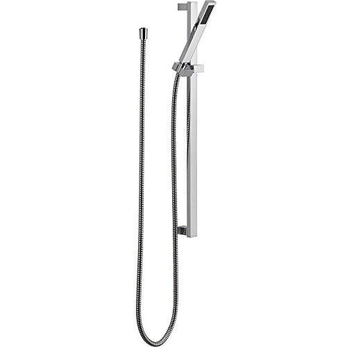 Delta Faucet Vero Single-Spray Touch-Clean Wall-Mount 슬라이드 바 핸드 헬드 샤워 with Hose, Chrome 57530