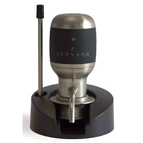Aervana Original: 전기,자동,전동 와인 에어레이터 and Pourer/ 디스펜서 - 에어 디캔터, 와인에어레이터 - 개인적인 와인 Tap for 레드 and 화이트 와인 750 ml and 1.5 l (With Stand)