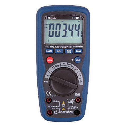 REED Instruments R5010 True RMS 방수 디지털 멀티미터,전기,전압계,측정