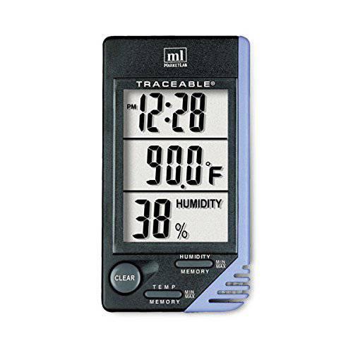 Thermometer-Clock-Hygrometer 2.25W x 0.5D x 4.25H