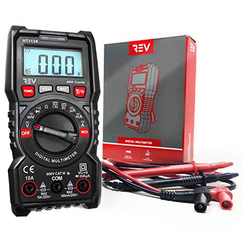 VViViD REV 디지털 멀티미터,전기,전압계,측정 전압,볼트 테스터,tester (4000 Count)