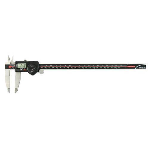 Mahr Federal 4103071 16EWR Series Electronic 캘리퍼스 with 썸네일 휠 and Data Output, 12 Range, 논 Depth Rod, IP67