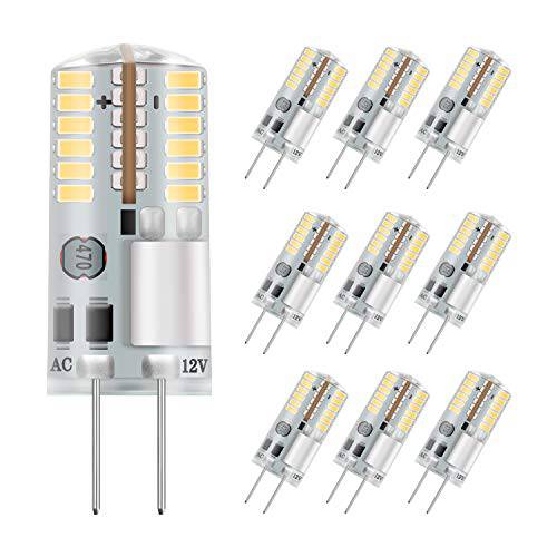 DiCUNO G4 3W Bi-pin LED 전구, 30W T3 할로겐 전구 Equivalent, AC/ DC 12V Warm 화이트 3000K, Non-dimmable LED 전구 가정용 야외,경치 of 10 Pcs