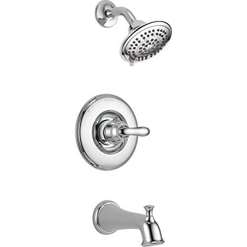 Delta Faucet T14494 Linden 14 Series Dual-Function 욕조 and 욕실, 화장실 트림 Kit 욕조&  욕실, 화장실, Without Rough, Chrome