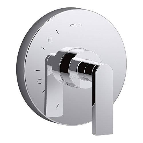 Kohler K-TS73115-4-CP Composed 트림 with 레버 본체 호환 Rite-Temp Pressure-Balancing, 밸브 Not Included, Polished Chrome