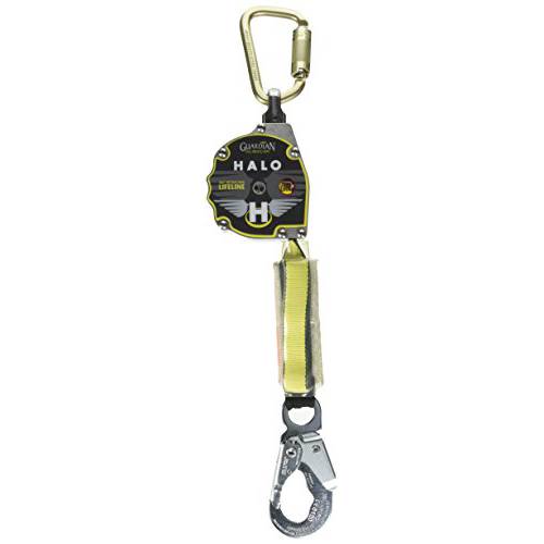 Guardian Fall Protection 10900 11-Foot 1-Inch Nylon 가죽끈 with 카라비너