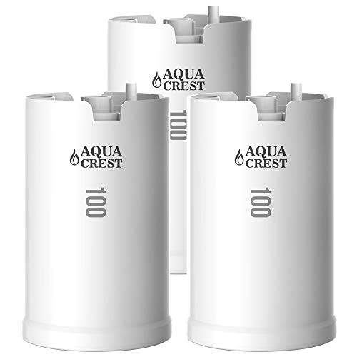 AQUACREST WFFMC103X Faucet 용수필터, 물 필터, 정수 필터, 호환가능한 with DuPont FMC103X, WFFMC100X Faucet 마운트 Water Filtration Cartridge, 100-Gallon (Pack of 3)