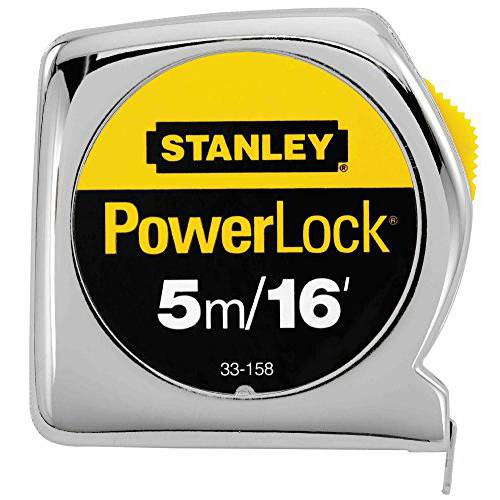 2 Pack Stanley 33-158 5m/ 16 ft x 3/ 4 인 PowerLock 테이프 치수, 측정 - 미터법/  표준 Graduations